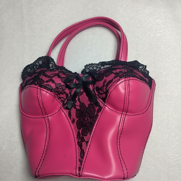 Chic Pink Lace Mini Bag - Picture 2 of 7